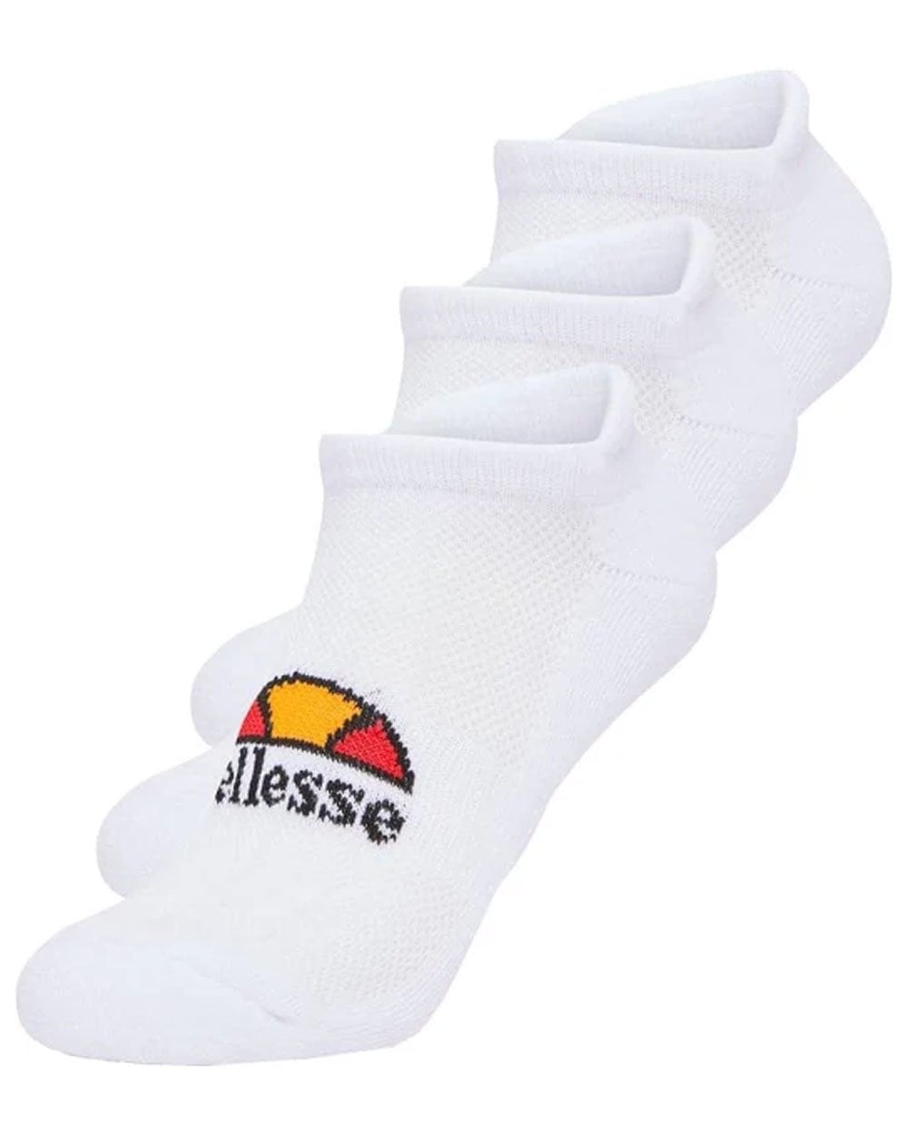 Ellesse Rebi 3 Pack Trainer Socks White