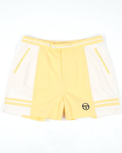 Sergio Tacchini Super MK2 Tennis Shorts Yellow/Gardenia
