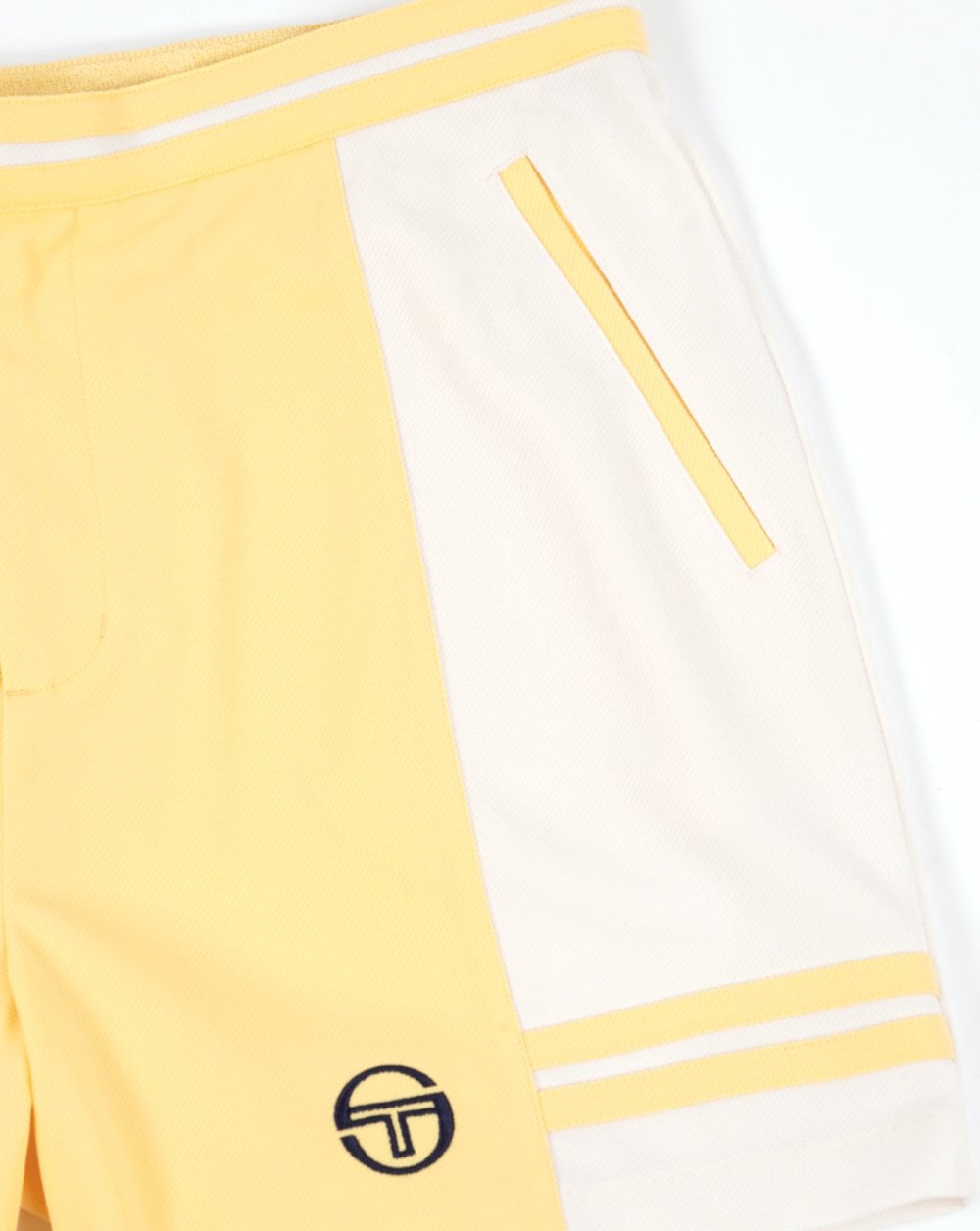 Sergio Tacchini Super MK2 Tennis Shorts Yellow/Gardenia