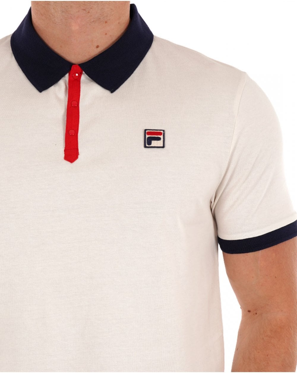 Fila Vintage Panatta Polo Shirt Gardenia