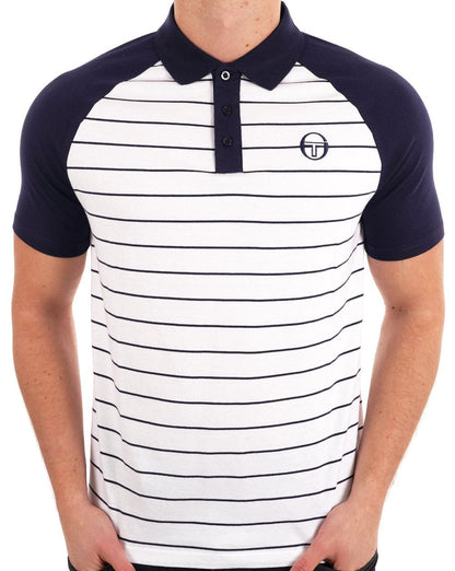 Sergio Tacchini Sandro Polo Shirt White / Navy Blue