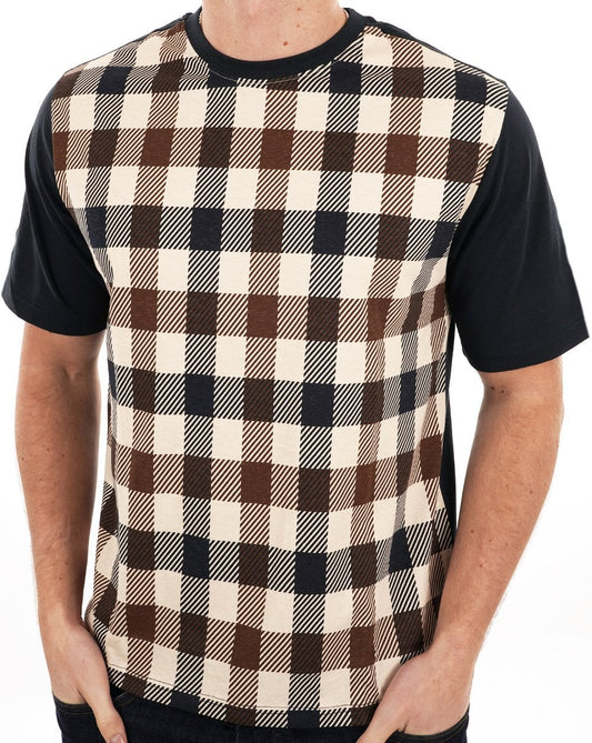 Aquascutum Macro Iconic Front T Shirt Navy