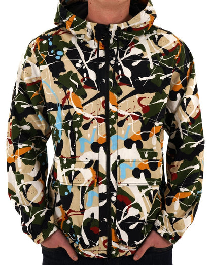 Pretty Green Convergence Hooded Jacket Multi