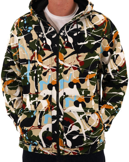 Pretty Green Convergence Hooded Jacket Multi