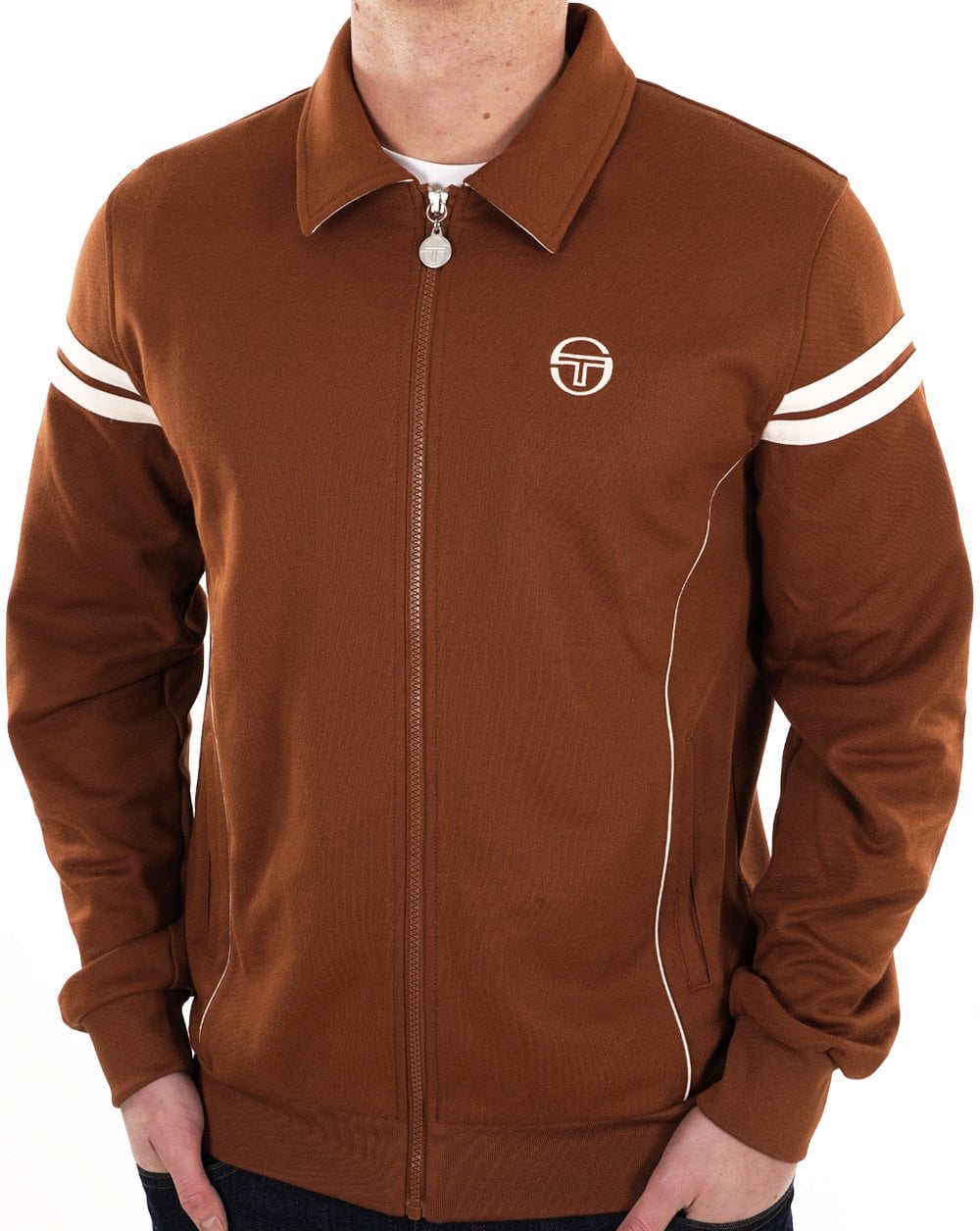 Sergio Tacchini 70s Track Top Brown Gardenia