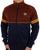 Sergio Tacchini Orion Track Top Claret Navy -Gold