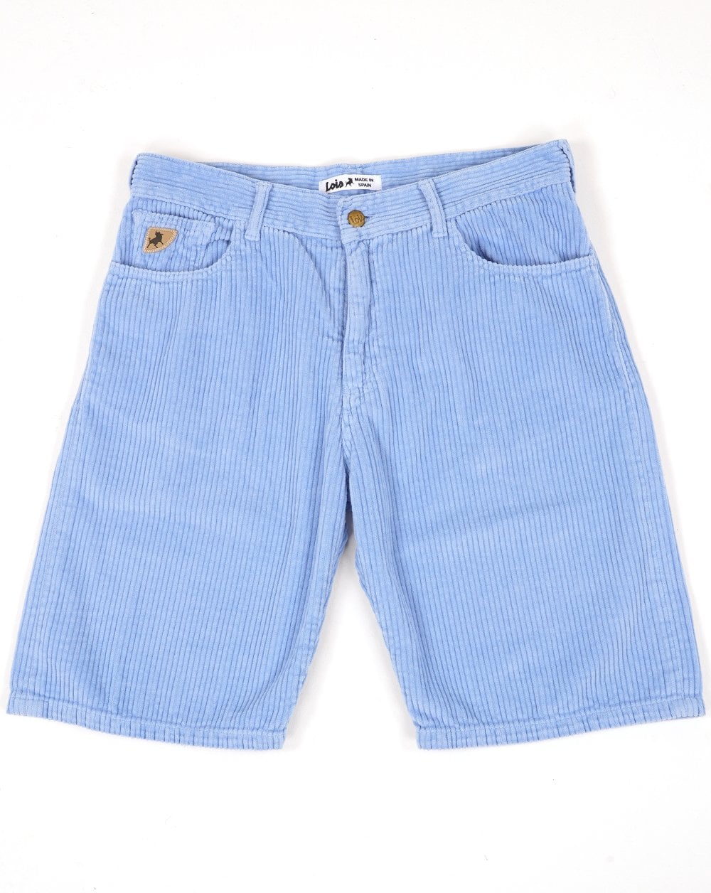Lois Pepe Jumbo Cord Shorts Sky Blue