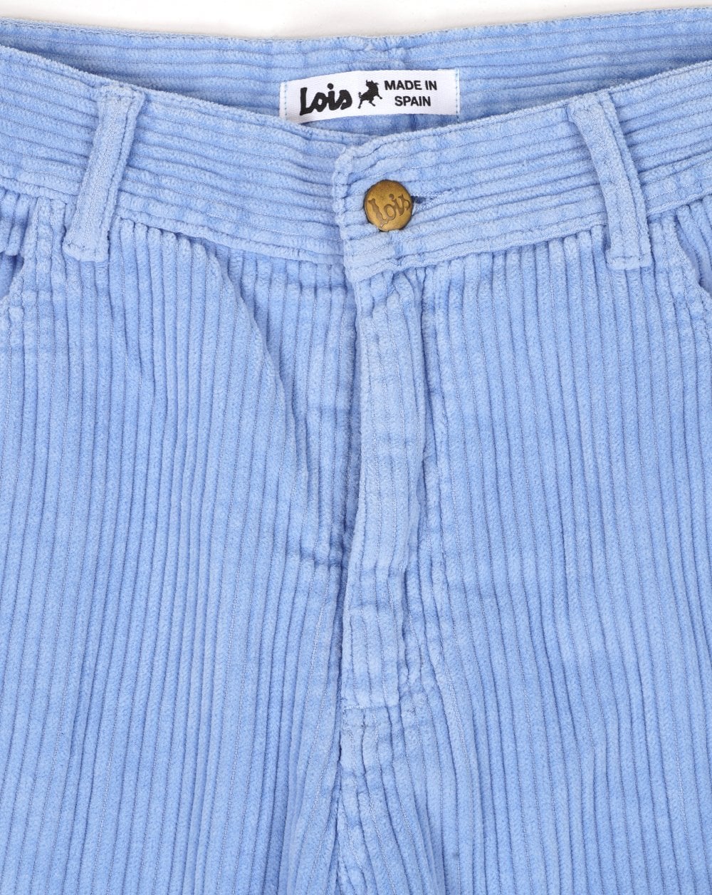Lois Pepe Jumbo Cord Shorts Sky Blue