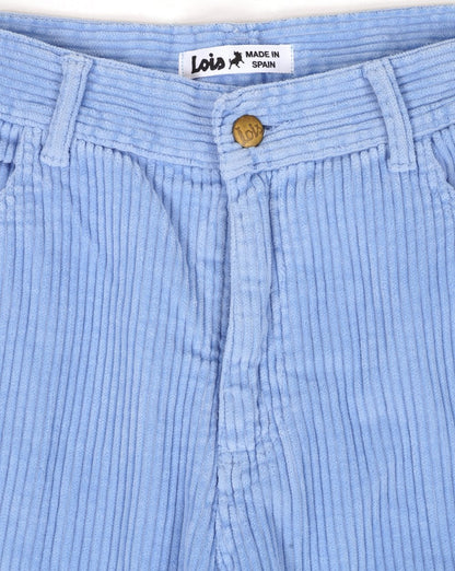 Lois Pepe Jumbo Cord Shorts Sky Blue