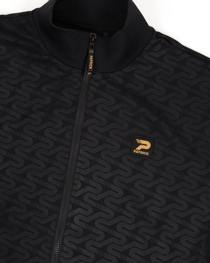 Patrick All Over Print Track Top Tonal Black