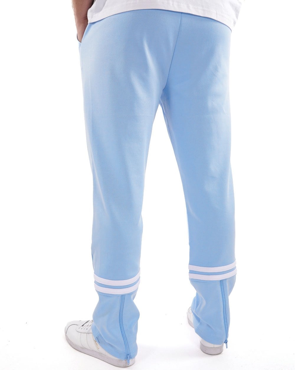 Sergio Tacchini Zip Bottom Track Pants Sky Blue