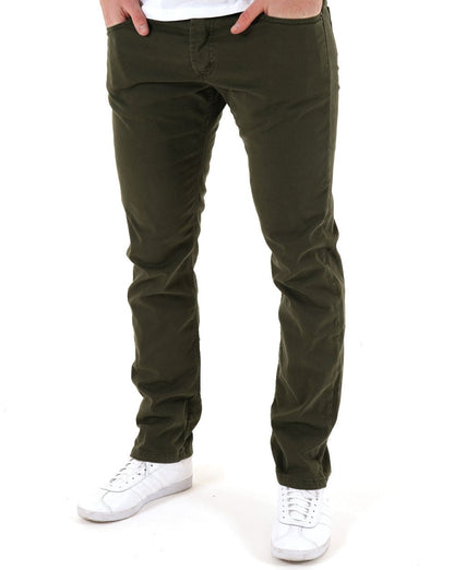 Lois Terrace Cotton 5 Pocket Jeans Olive