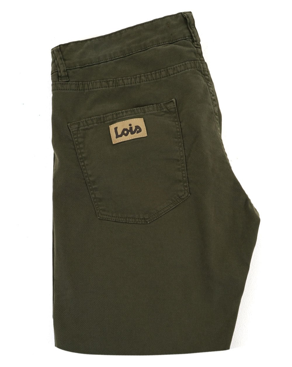 Lois Terrace Cotton 5 Pocket Jeans Olive