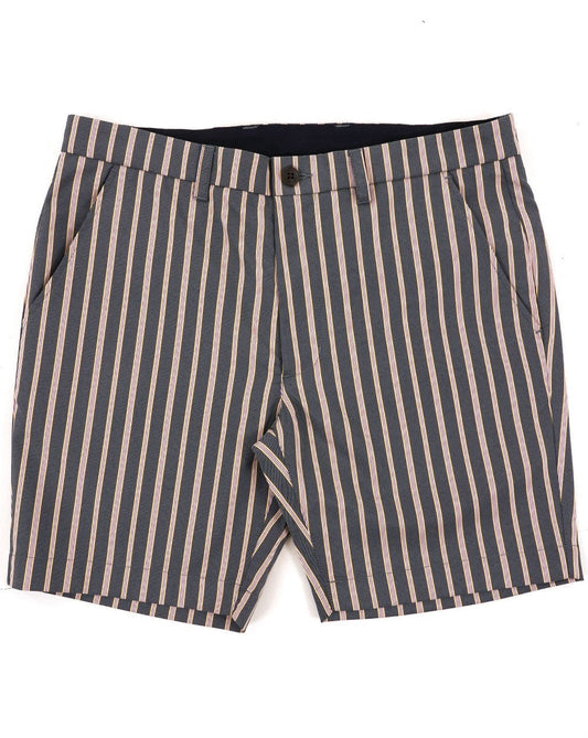 Gabicci Vintage Murphy Striped Shorts Navy