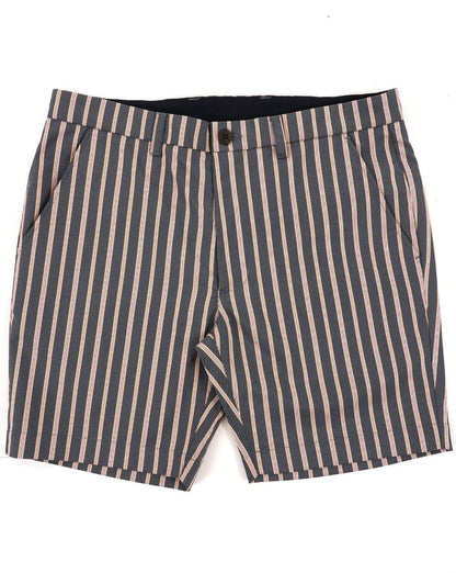 Gabicci Vintage Murphy Striped Shorts Navy