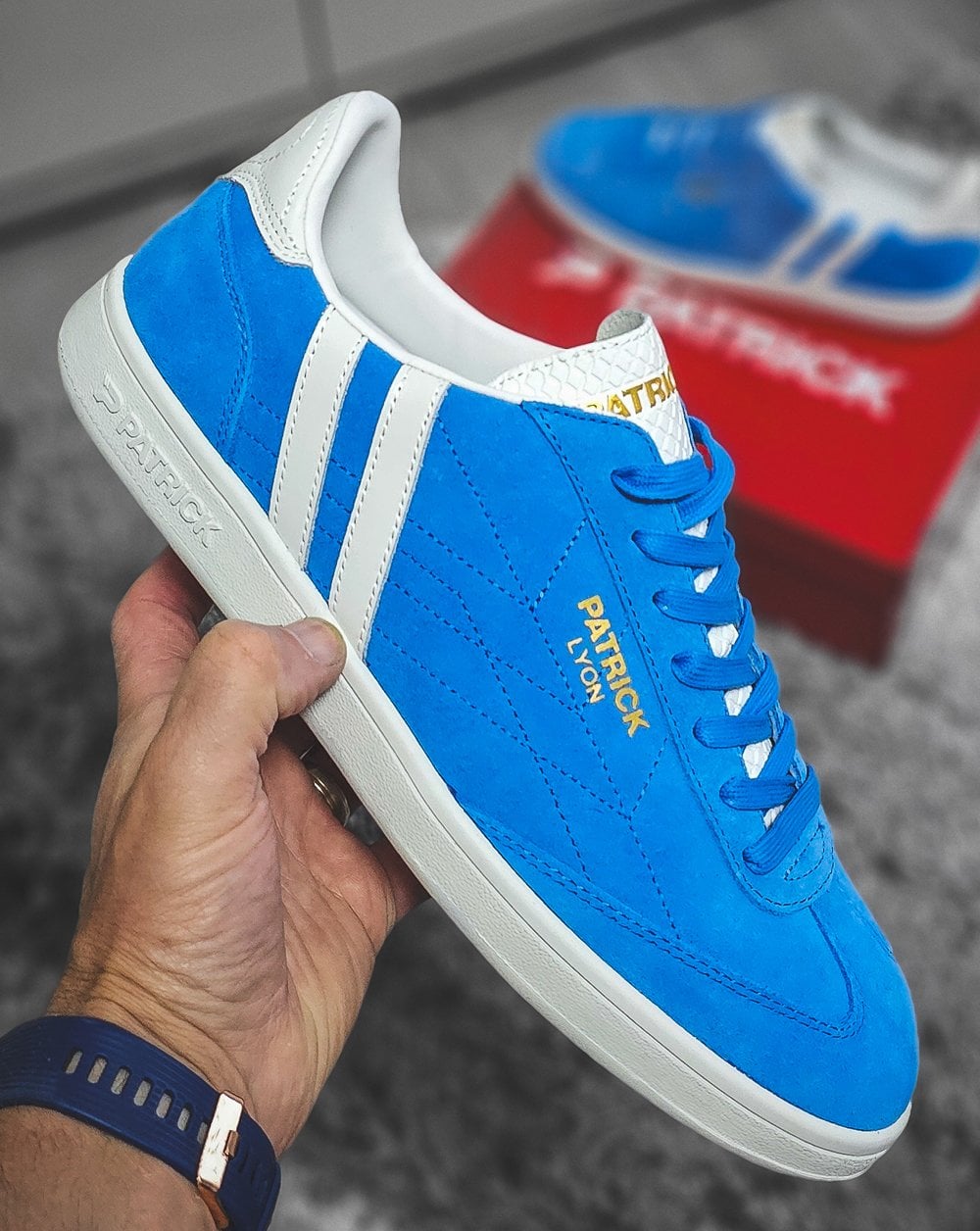 Patrick Lyon Trainers Blue/White