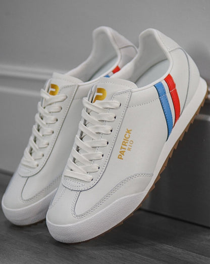 Patrick Rio Trainers White Blue Red
