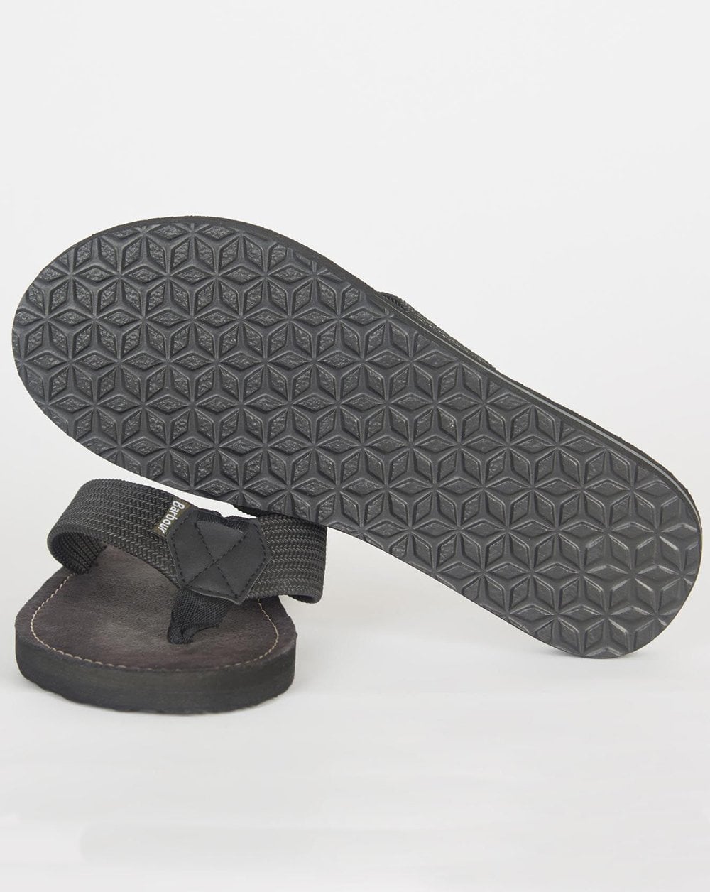 Barbour Toeman Beach Sandals Black