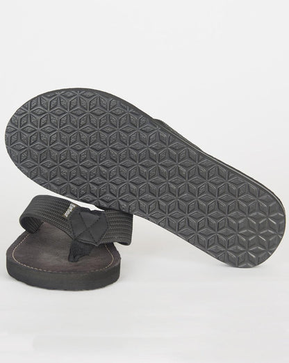 Barbour Toeman Beach Sandals Black