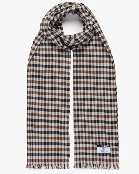 Aquascutum Lightweight Club Check Scarf