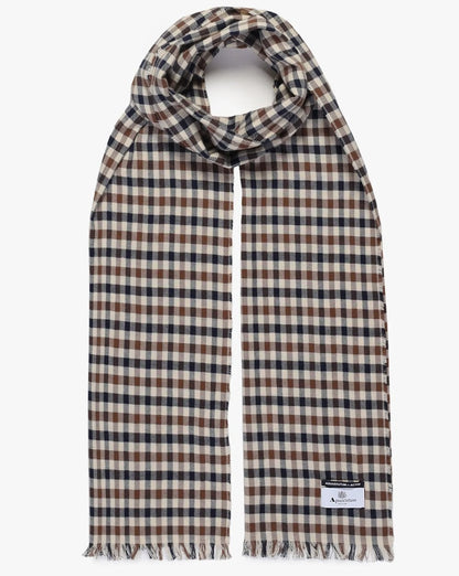 Aquascutum Lightweight Club Check Scarf