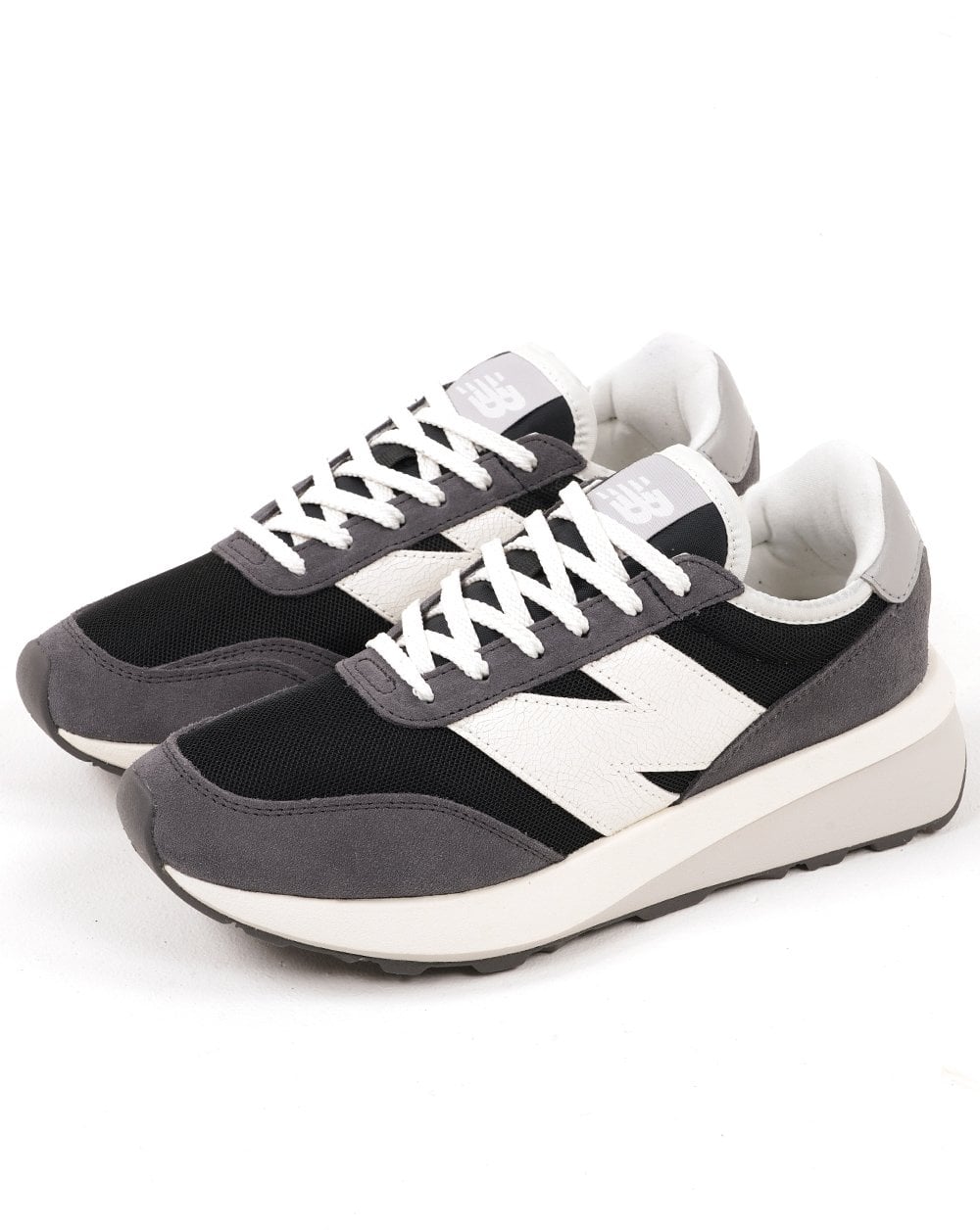 New Balance 370 Trainers Dk Grey White