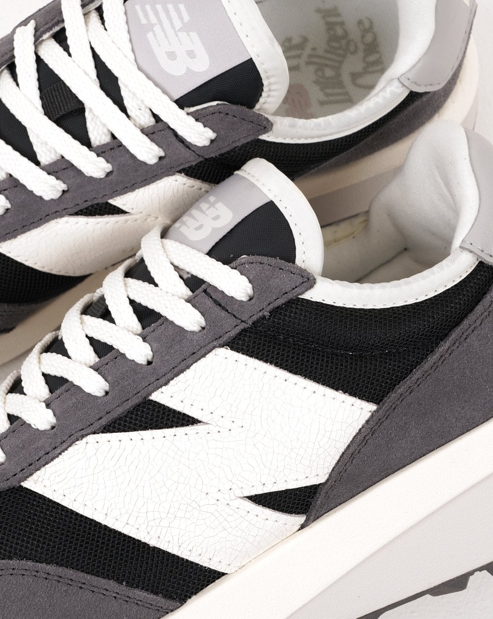 New Balance 370 Trainers Dk Grey White