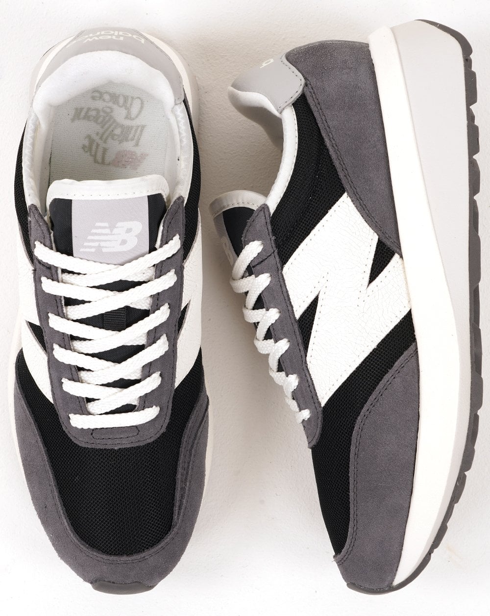 New Balance 370 Trainers Dk Grey White