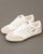 Gola Badminton Plimsoll Trainers Off White / Evergreen