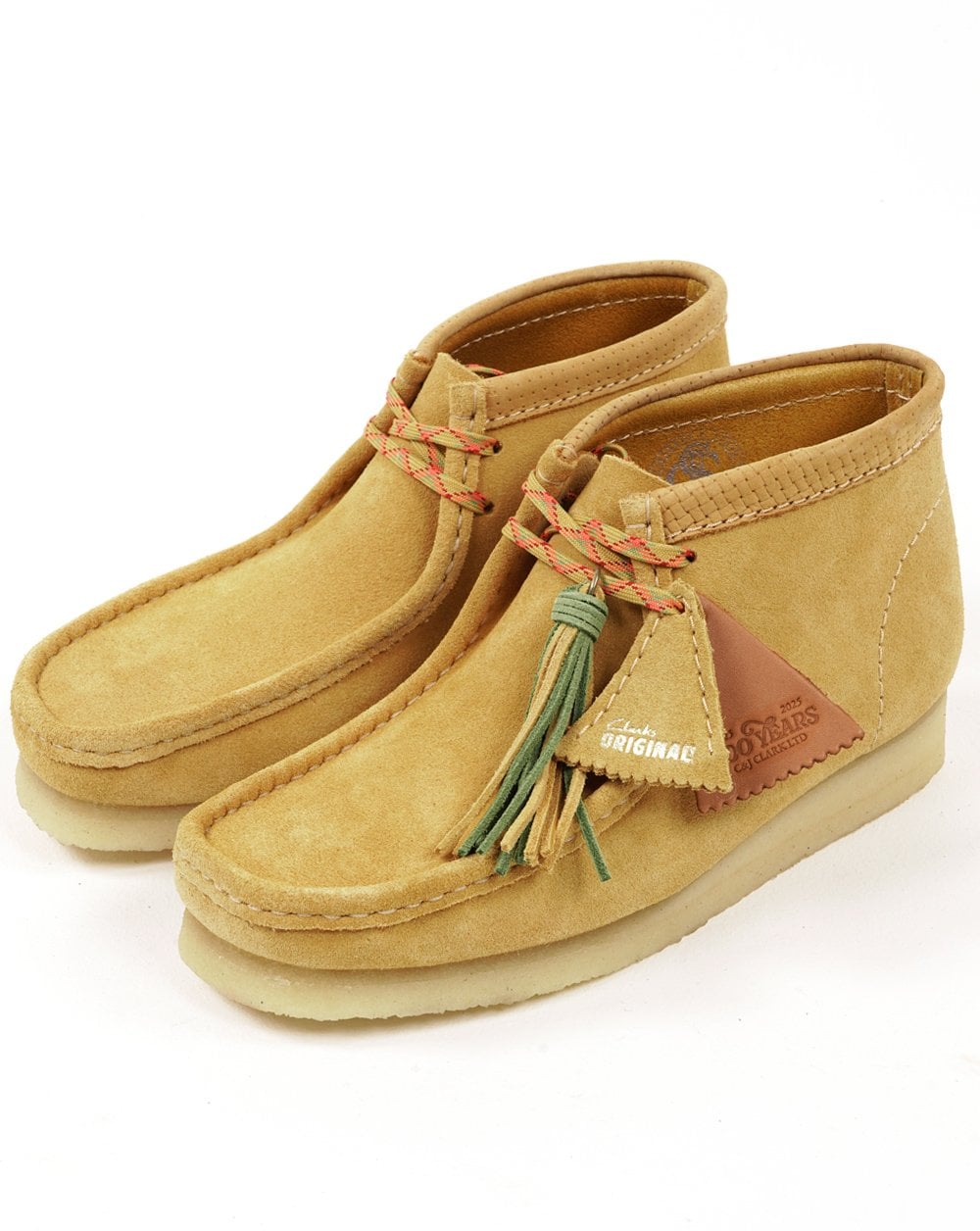 Clarks Originals Wallabee Boots Golden Tan Suede