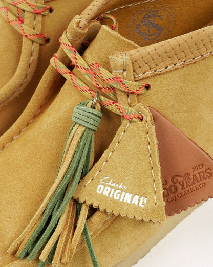 Clarks Originals Wallabee Boots Golden Tan Suede