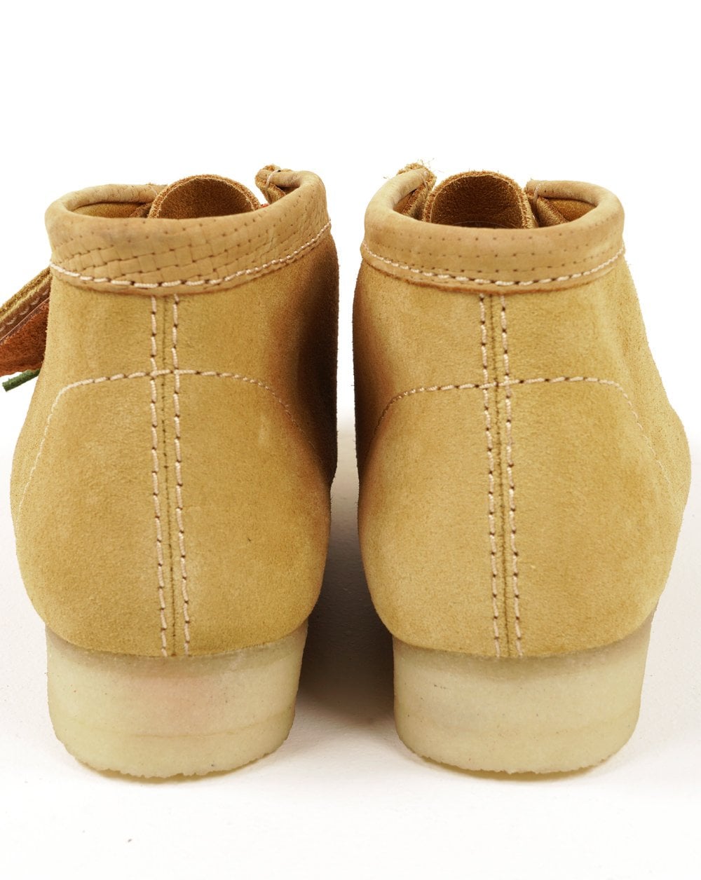 Clarks Originals Wallabee Boots Golden Tan Suede