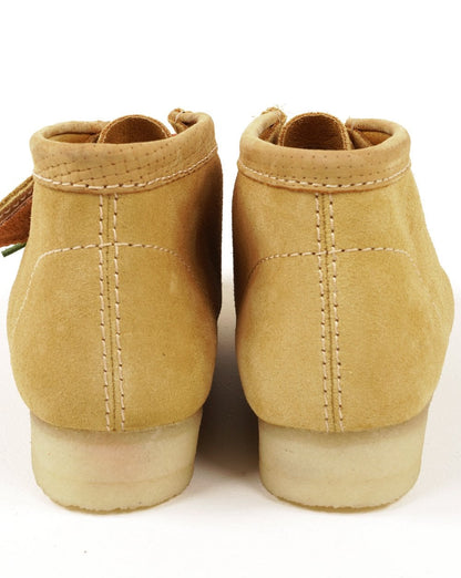 Clarks Originals Wallabee Boots Golden Tan Suede