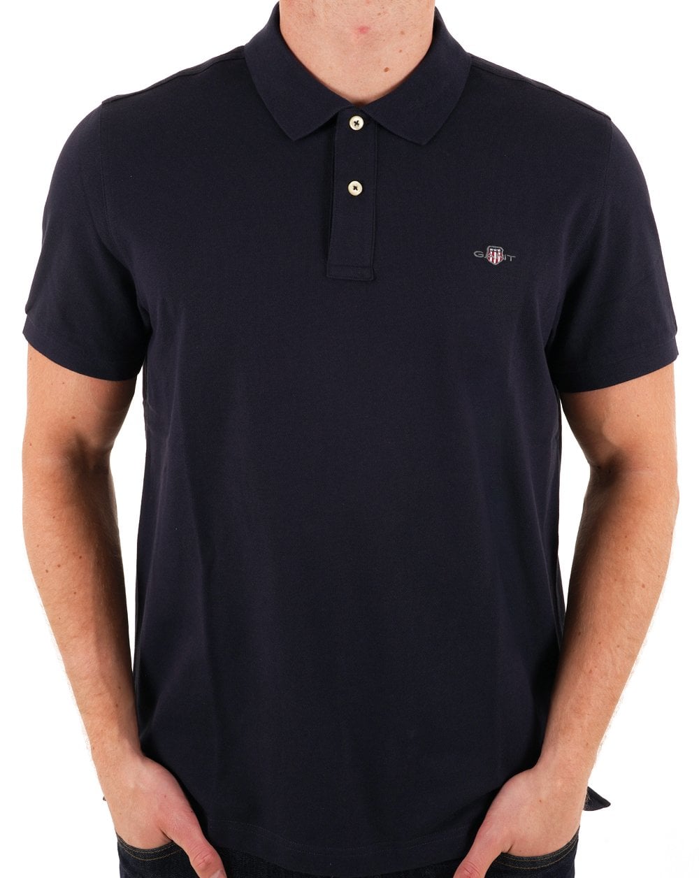 Gant Pique Rugger Polo Navy