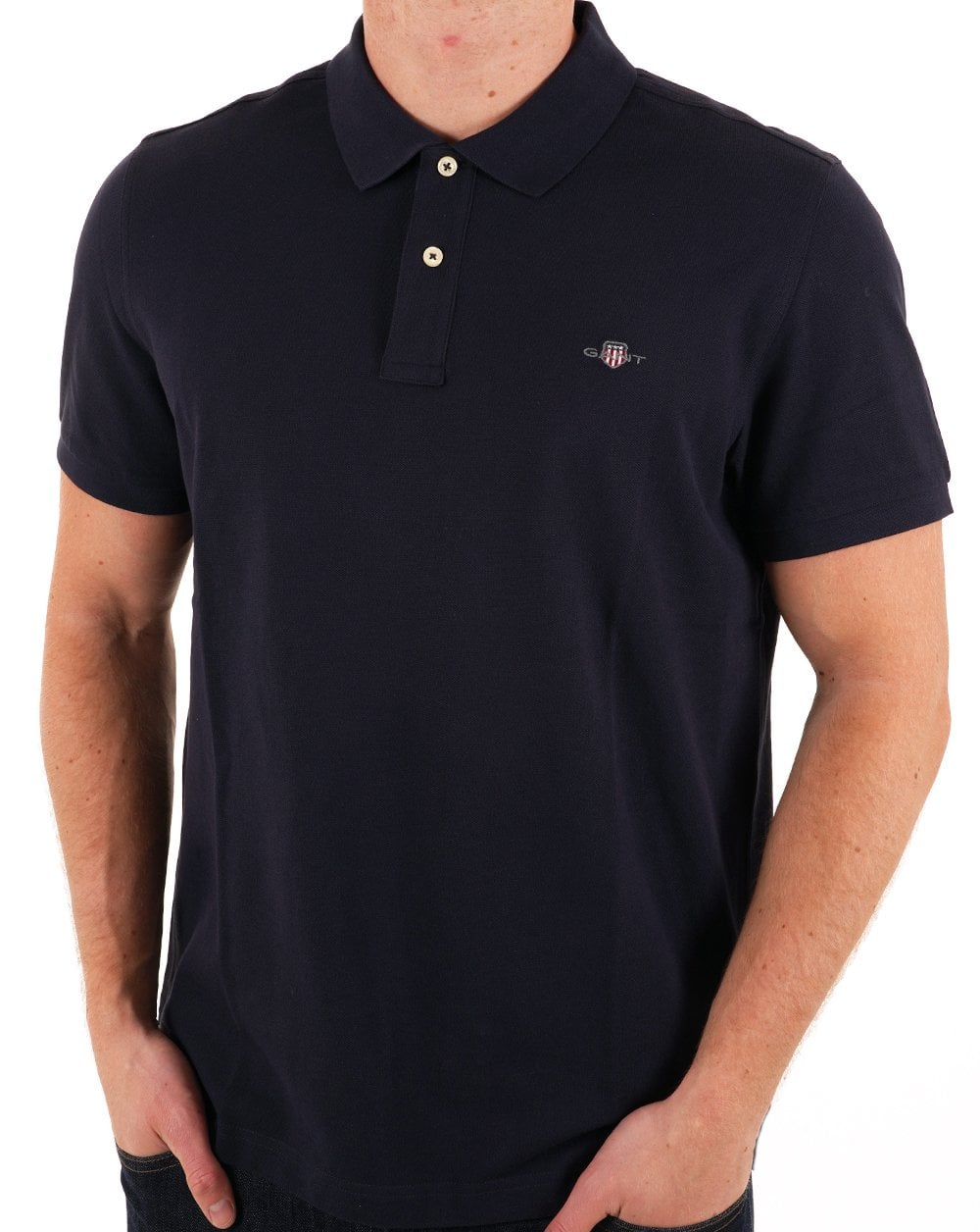 Gant Pique Rugger Polo Navy