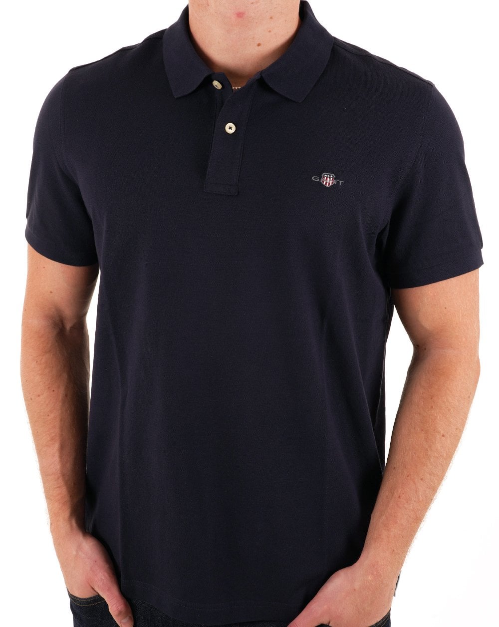 Gant Pique Rugger Polo Navy