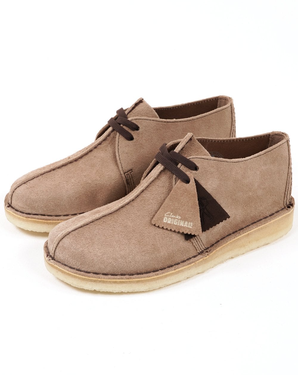 Clarks Originals Desert Trek Shoes Wolf Grey Suede