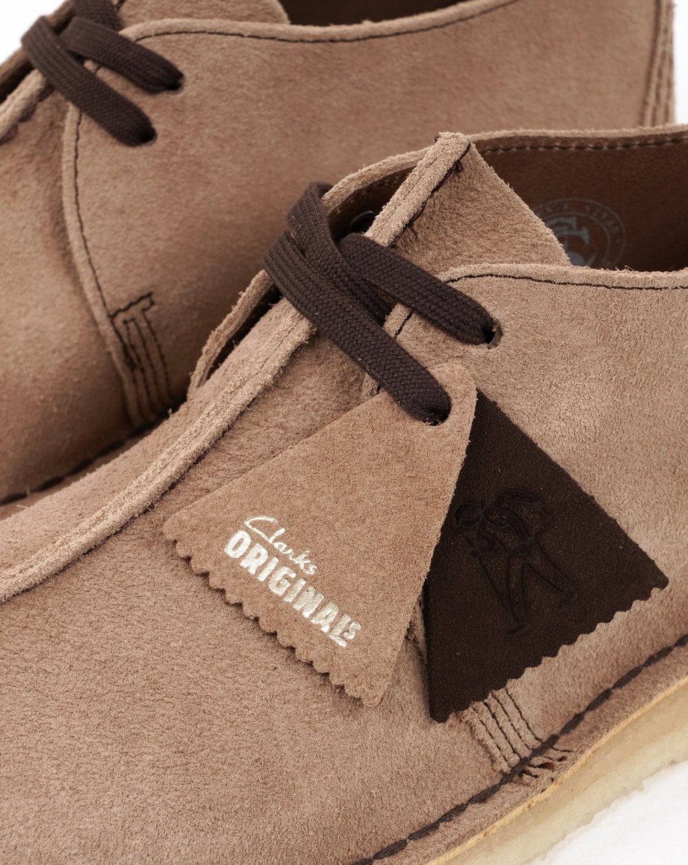 Clarks Originals Desert Trek Shoes Wolf Grey Suede