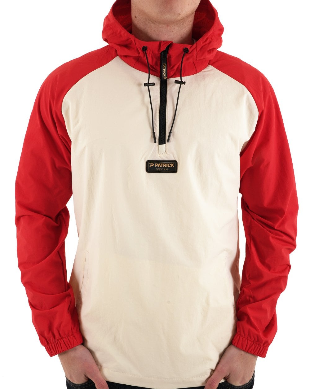 Patrick Overhead Jacket Ecru / Red