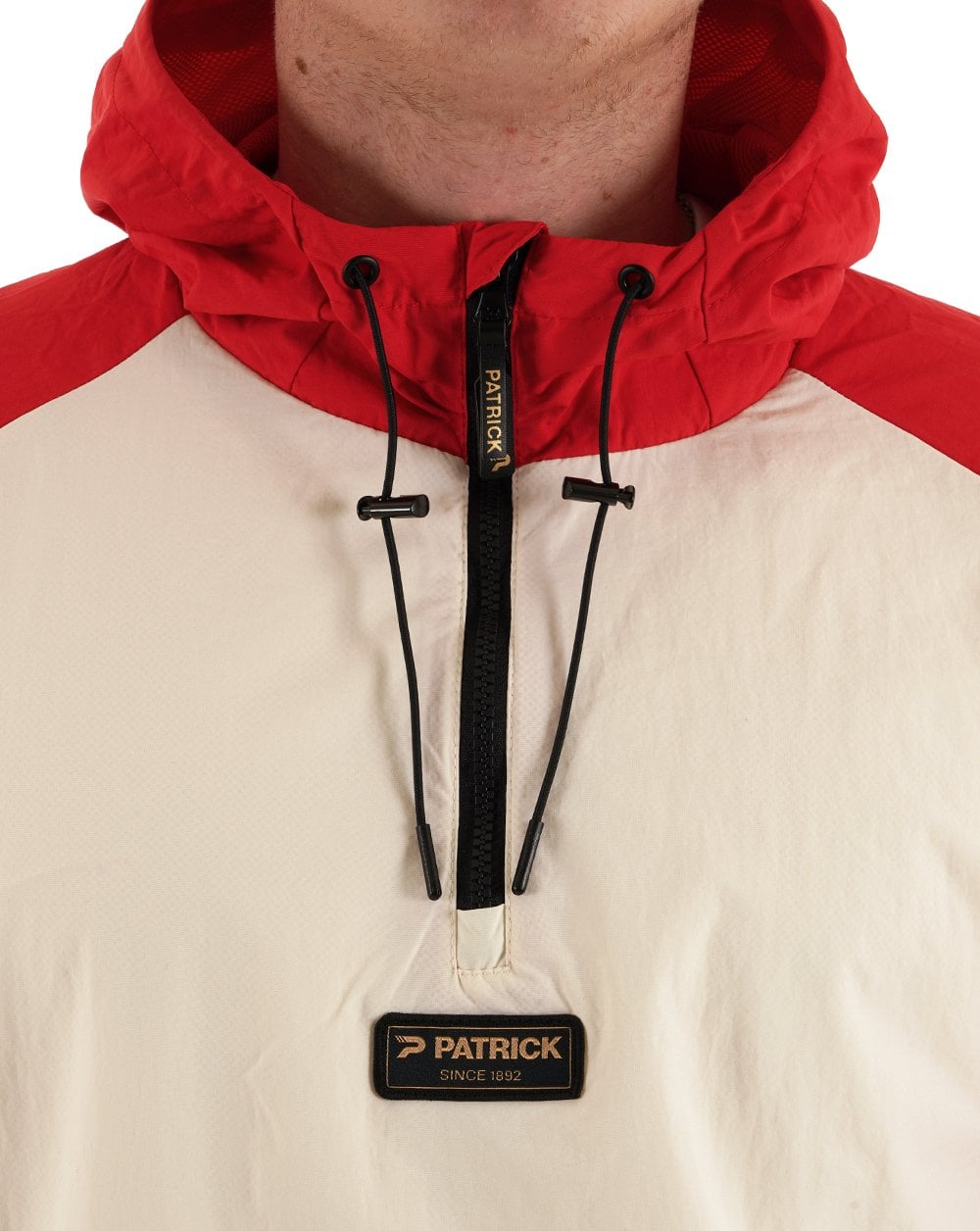 Patrick Overhead Jacket Ecru / Red