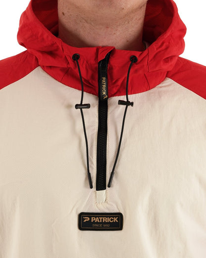 Patrick Overhead Jacket Ecru / Red