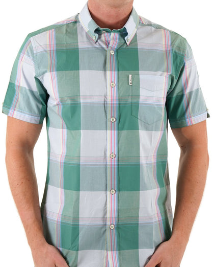 Ben Sherman Overcheck Shirt Forest