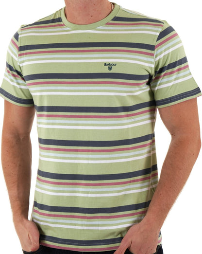 Barbour Houstead Stripe T Shirt Pale Apple