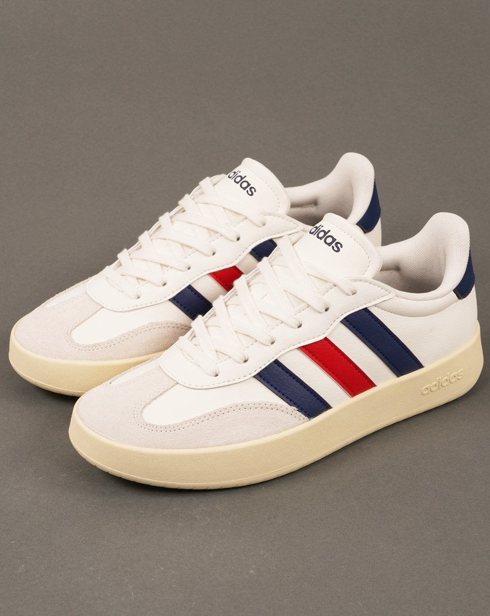 Adidas Barreda Trainers Off White/Navy/Red