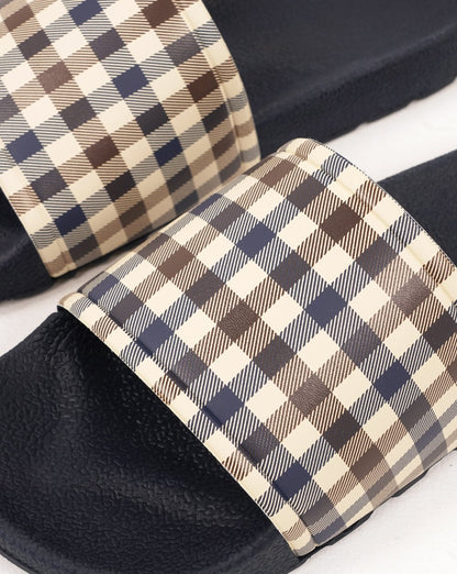 Aquascutum Slider Navy Check