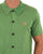Gabicci Vintage Full Button Knit Polo Fresh Green