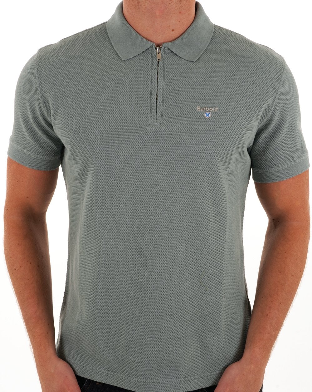 Barbour Hingham Zip Polo Lead