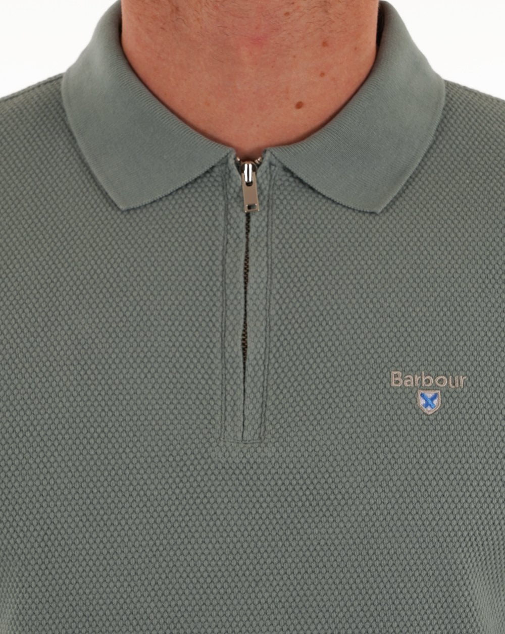 Barbour Hingham Zip Polo Lead