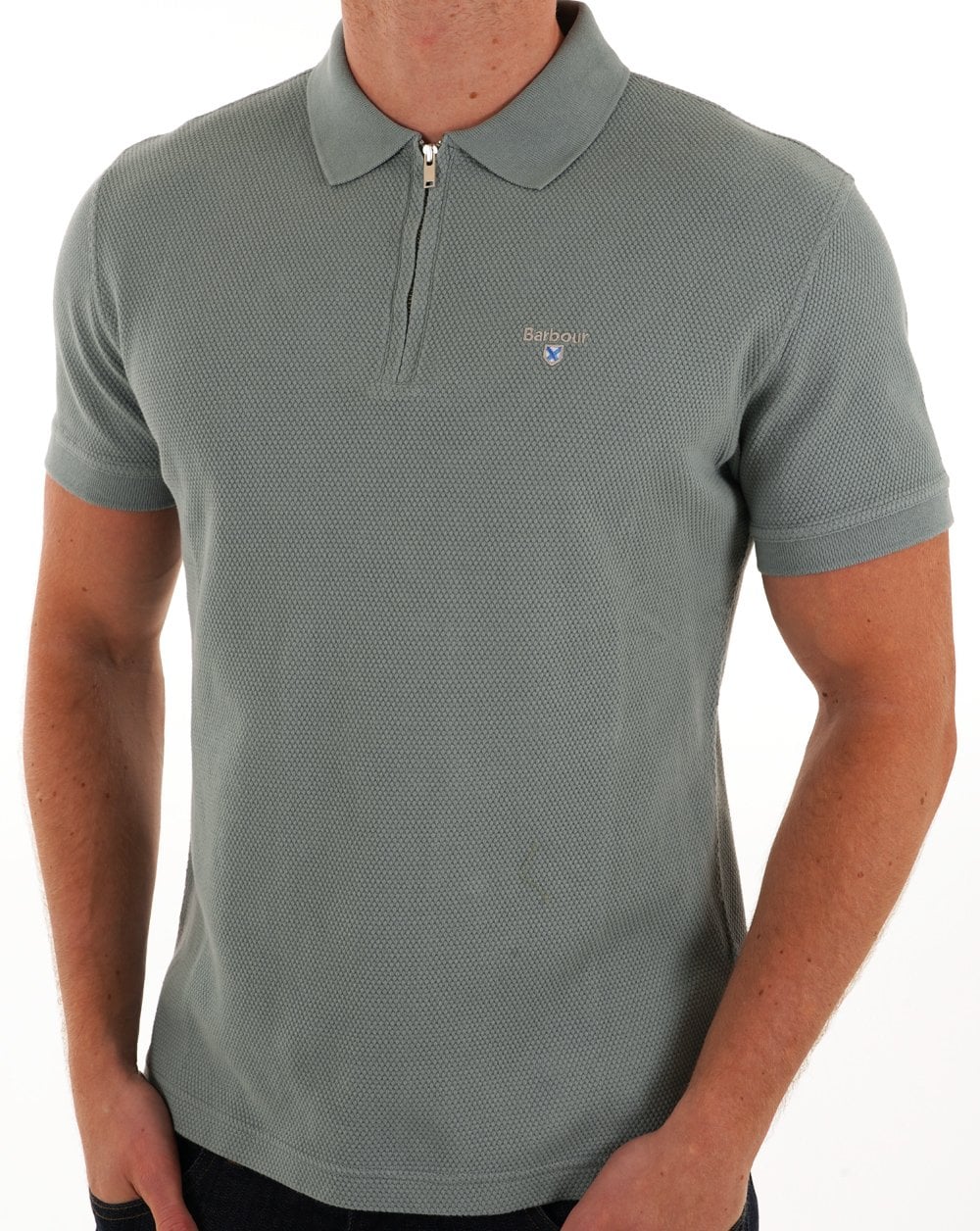 Barbour Hingham Zip Polo Lead