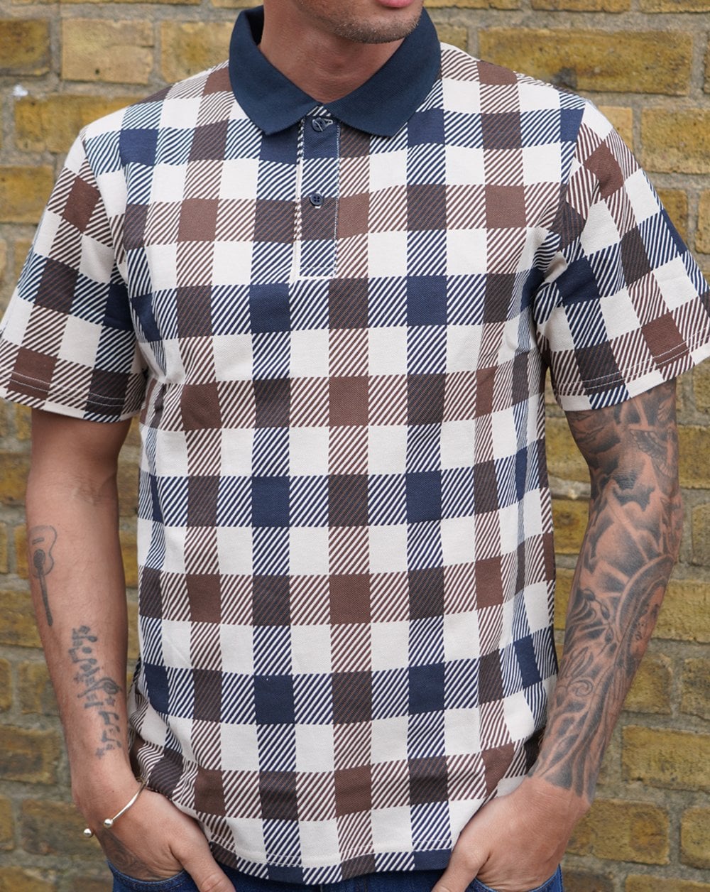 Aquascutum Macro Iconic Polo Shirt Navy